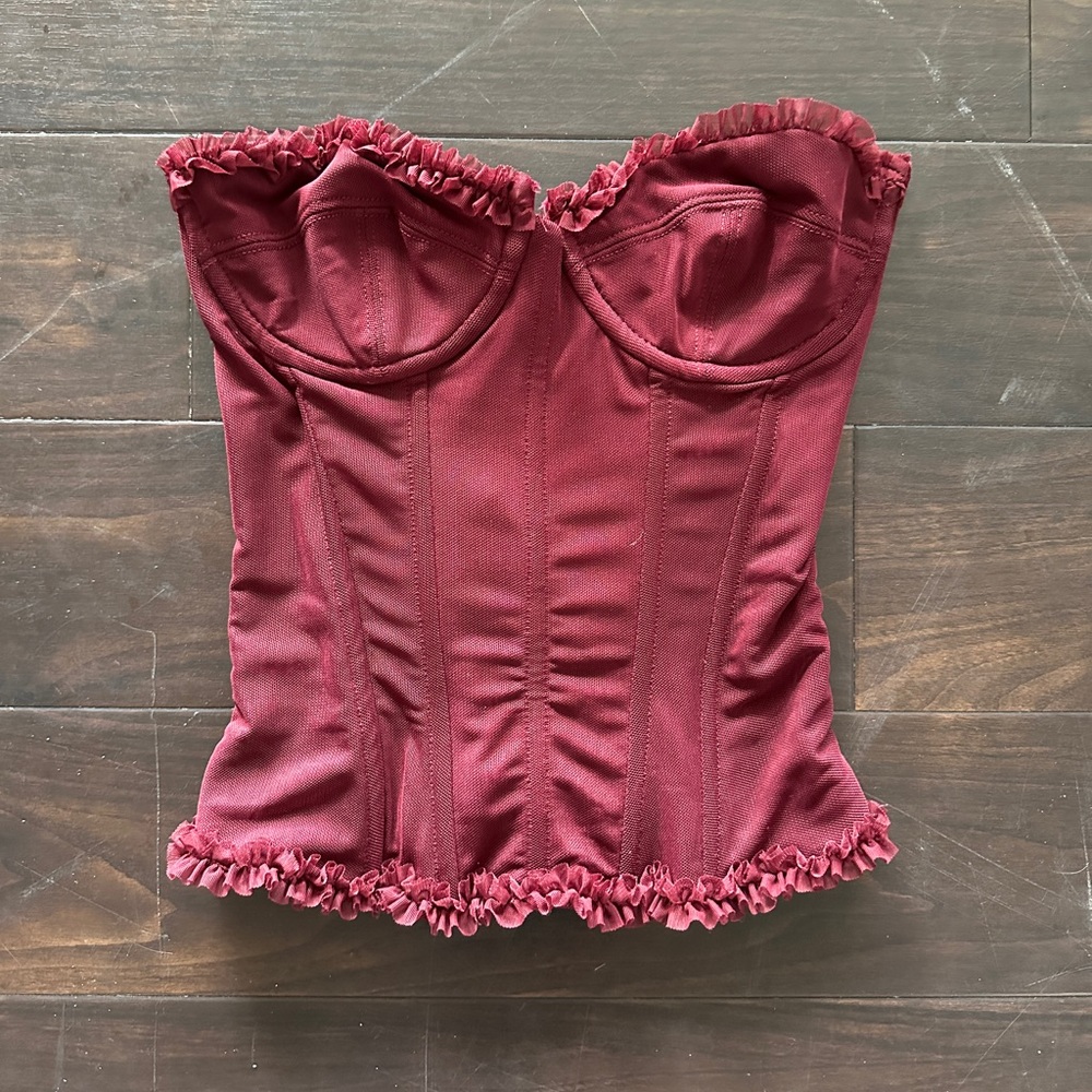strapless corset